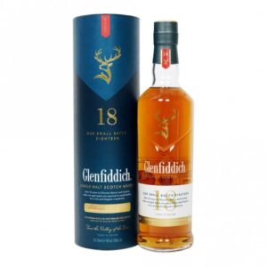 Glenfiddich 18 Year Old small batch Speyside single malt Scotch whisky bottle for sale authentic