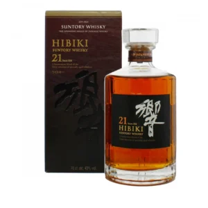 Hibiki 21 Year Old luxury Japanese blended whisky bottle for sale authentic