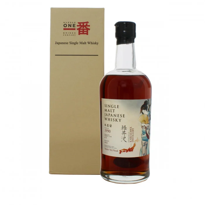Karuizawa 1990 cask 679 Geisha rare Japanese single malt whisky bottle for sale authentic