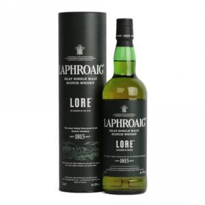 Laphroaig Lore rich peated Islay single malt Scotch whisky bottle for sale authentic