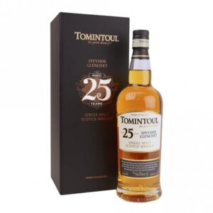 Tomintoul 25 Year Old aged Speyside single malt Scotch whisky bottle for sale authentic