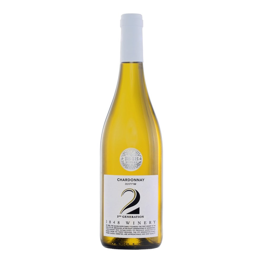 1848 2nd Generation Chardonnay premium white wine bottle
