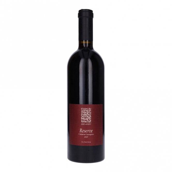 1848 Reserve Cabernet Sauvignon 2007 aged red wine bottle