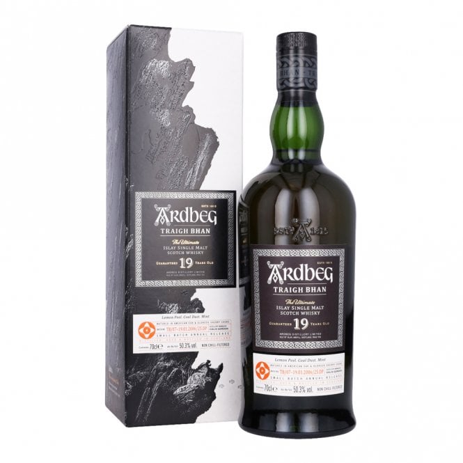 Ardbeg 19 Year Old Traigh Bhan Batch 4 Islay peated Scotch whisky bottle for sale authentic