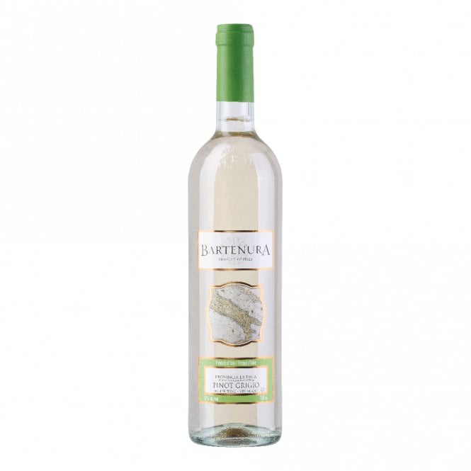 Bartenura Pinot Grigio Italian white wine bottle crisp fresh style