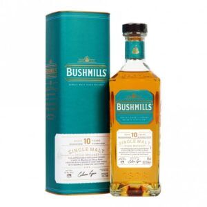 Bushmills 10 Year Old Irish single malt whiskey bottle