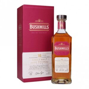 Bushmills 16 Year Old Port Finish Irish single malt whiskey bottle