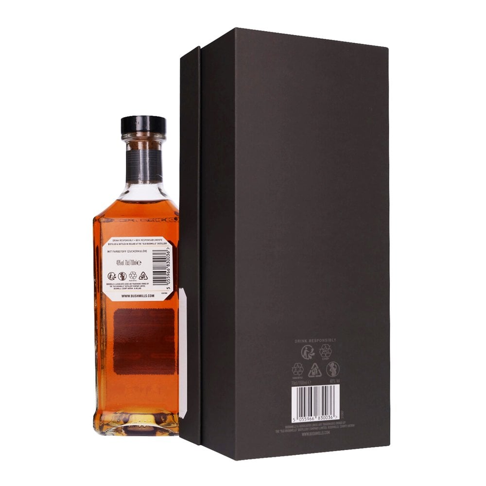 Bushmills 21 Year Old Irish single malt whiskey bottle premium aged
