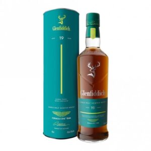 Glenfiddich 19 Year Aston Martin edition single malt whisky bottle