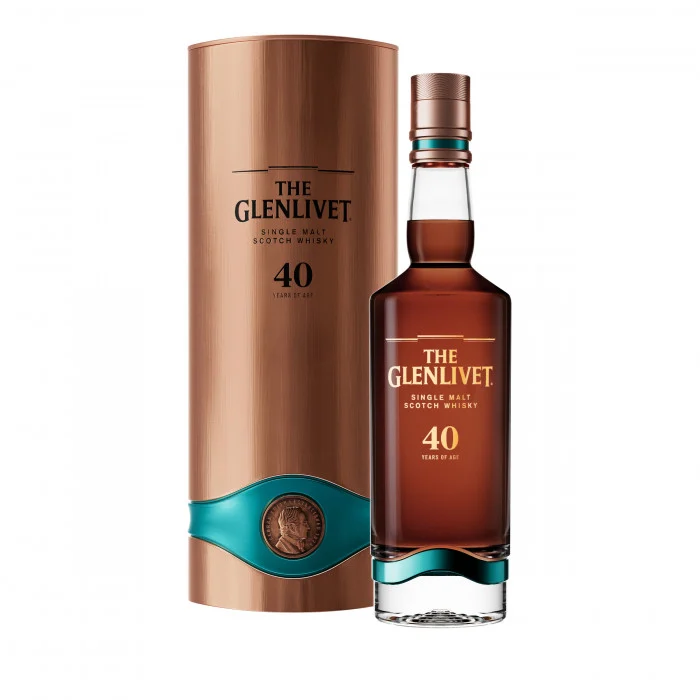 Glenlivet 40 Year Old ultra aged Speyside single malt Scotch whisky bottle for sale authentic