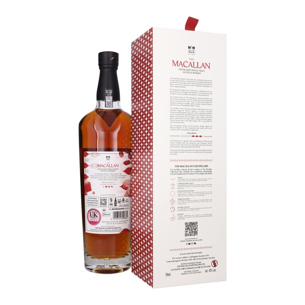 Macallan 18 Year Old Double Cask 2026 whisky bottle