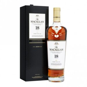 Macallan 18 Year Old Sherry Oak 2019 Speyside single malt Scotch whisky bottle for sale authentic