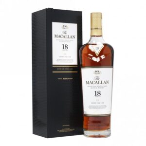 Macallan 18 Year Old Sherry Oak 2020 Speyside single malt Scotch whisky bottle for sale authentic