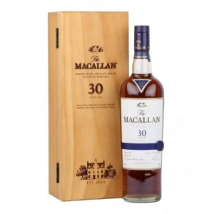 Macallan 30 Year Old Sherry Oak luxury Speyside single malt Scotch whisky bottle for sale authentic