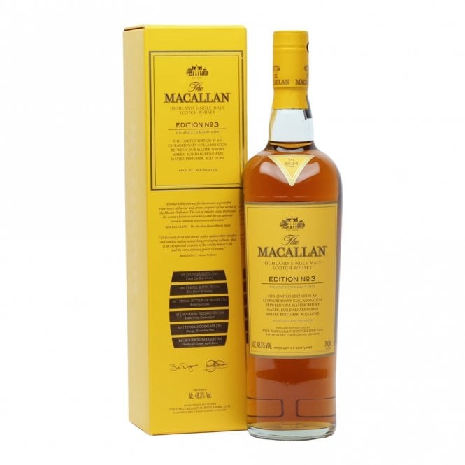 Macallan Edition No 3 75cl limited Speyside single malt Scotch whisky bottle for sale authentic