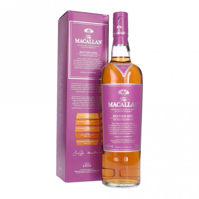 Macallan Edition No 5 limited Speyside single malt Scotch whisky bottle for sale authentic