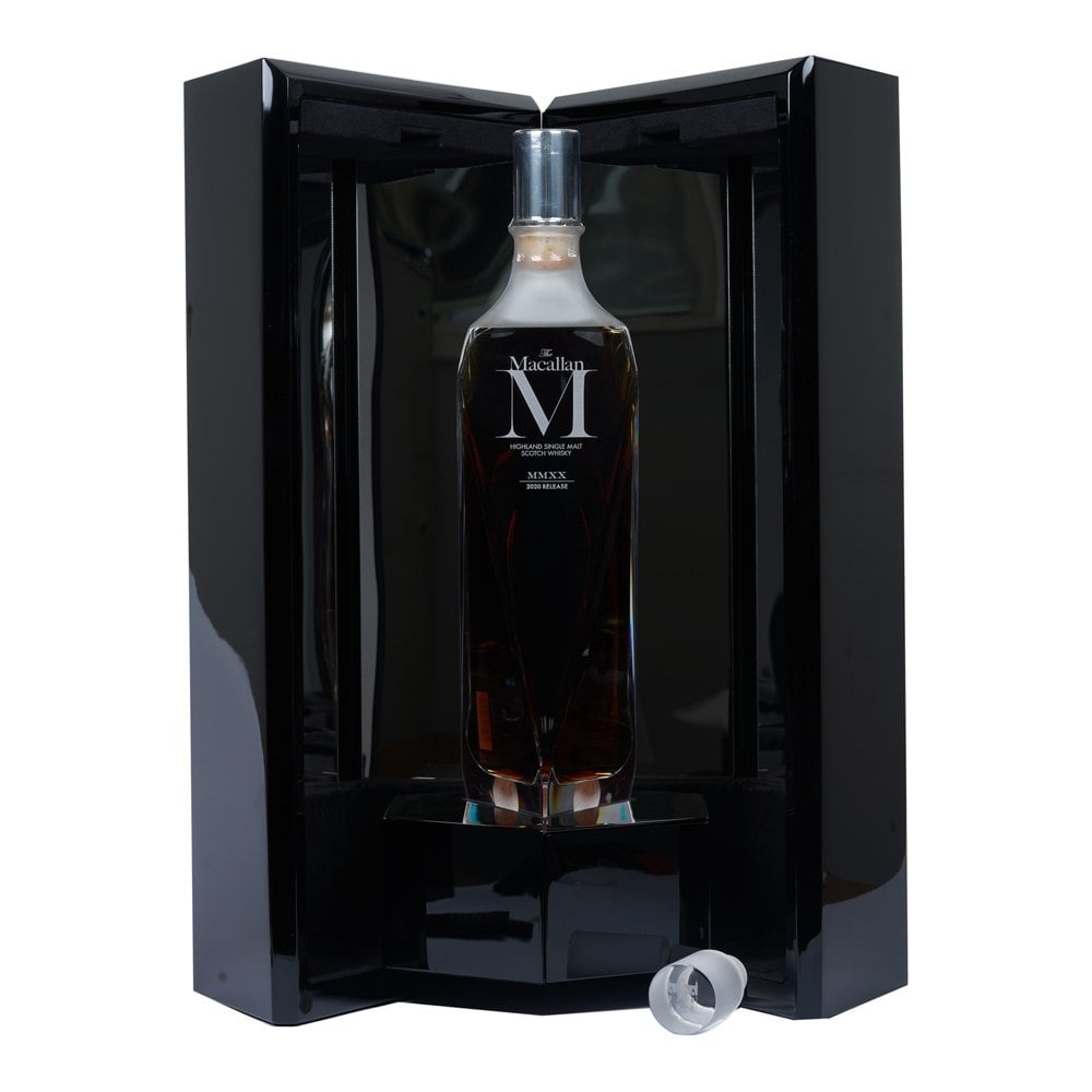 Macallan M in Lalique Decanter 2020 ultra luxury Speyside single malt Scotch whisky crystal bottle for sale authentic