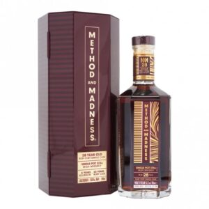 Method and Madness 28 Year Ruby Port Cask Irish whiskey bottle rare release